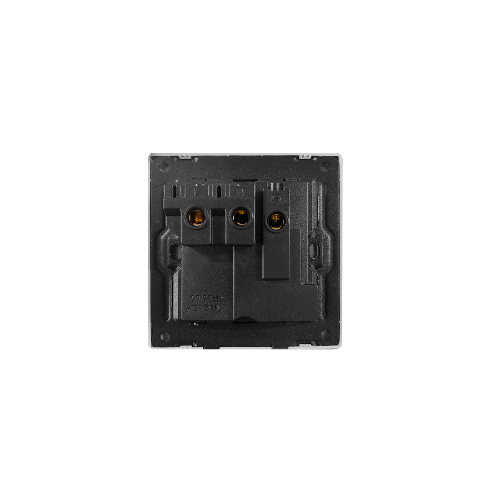 PC 16A 86 Panel Traditional Gery Wall home neon power Switches socket outlet with switch