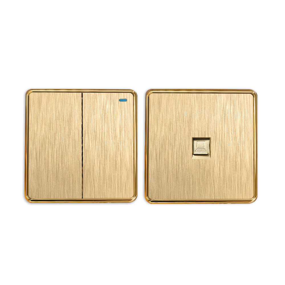 Switch Data socket PC Switches and Socket Wooden Color Electric Switch Light onoff