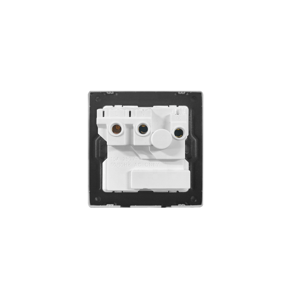 UK PC 15A Sensor 86 Panel Traditional Gery Wall home neon power Switches socket outlet with switch