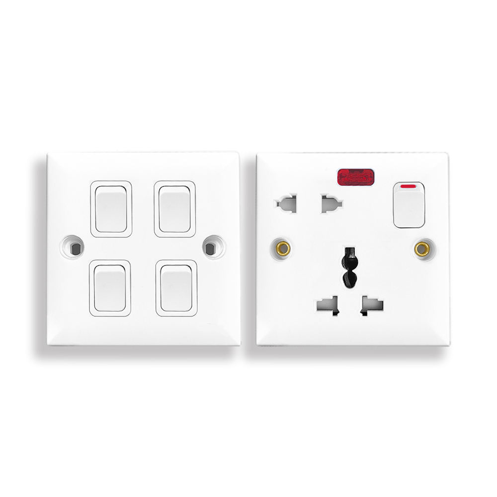 4gang1way Wall Light Switch Home Application Light Control Electric power Switches