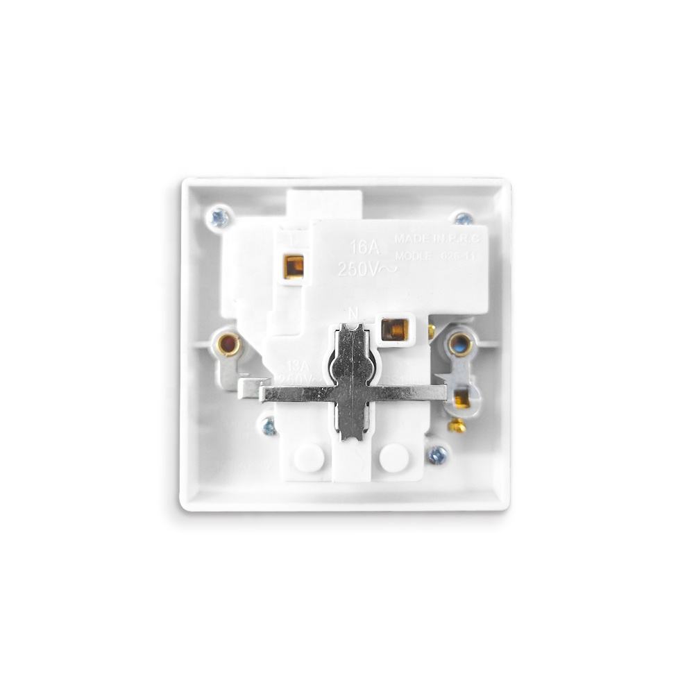 16A 5pin 2 outlets Wall Light Switch Socket Home Application Electric Outlets