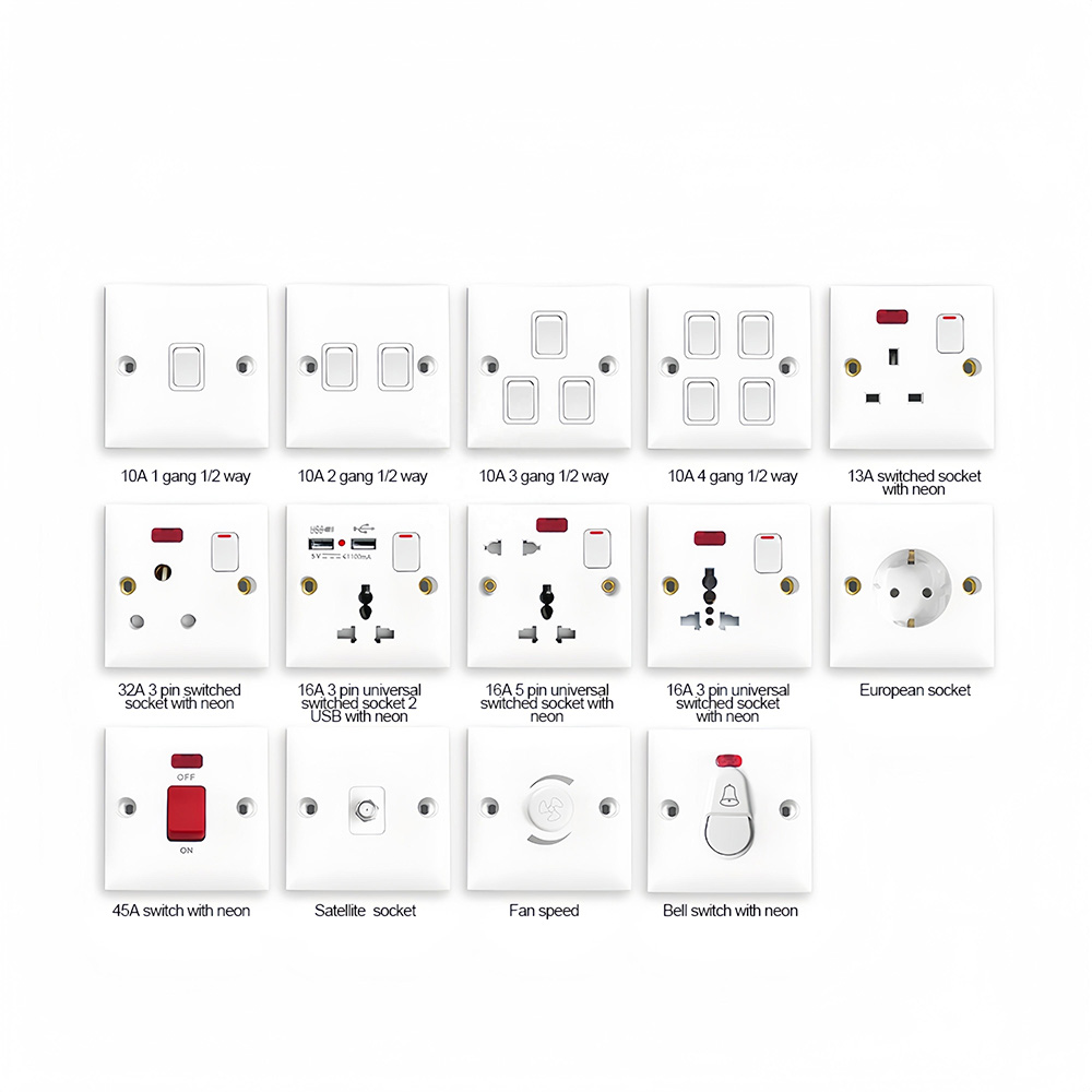 45A Wall Light Switch Home Application Light Control Electric Switches