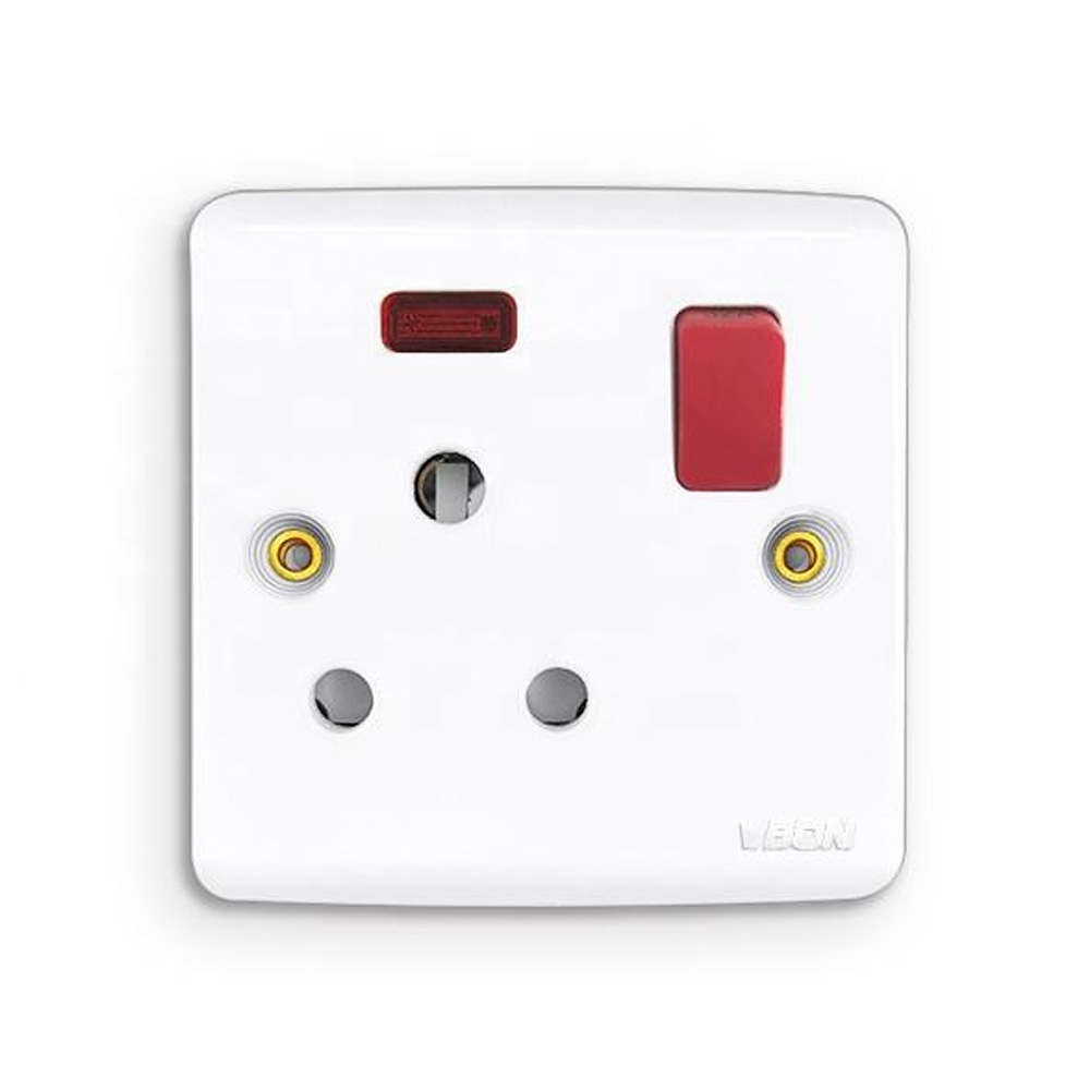 Wall Socket 32a Electrical Outlet Socketed Switch With Neon